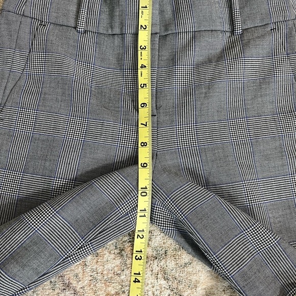 J.Crew 365 Women Gray Cameron Ankle Crop Pants sz 6T Glen Plaid Houndstooth NEW - Picture 14 of 16